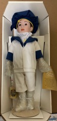 Franklin Heirloom \u201cHeinz Baked Bean Boy\u201d \u2013 Country Store Collection Porcelain Doll