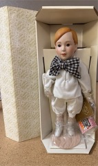 Franklin Mint Heirloom Country Store Ralston Purina Boy Porcelain Doll