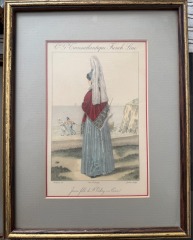 Set of 7 Vintage Framed Art CGT MS Lafayette 1937