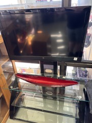 Glass Entertainent Center w\/mount