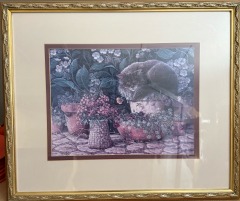 Potting Shed\u201d by Pat Lehmkuhl \u2013 Framed Cat Print