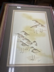 H. Gore Sandpipers Limited Framed Print