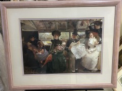 Framed Print - The Bayswater Omnibus by George W. Joy