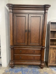 Hekman Dark Wood Clothing\/Entertainment Armoire