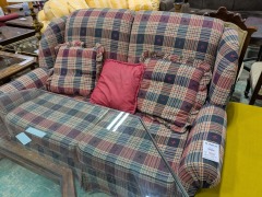 Plaid Love Seat
