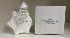 Snowflake Shaped Soap Set (3-Pack)