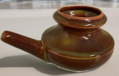 Baraka Glazed Ceramic Neti Pot \u2013 Earth Tone