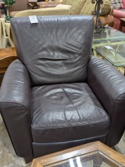 Brown Leather Recliner