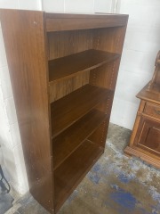 Warm Wood Finished Bookshelf