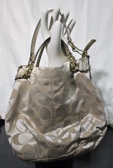 Coach Gold & Beige Purse