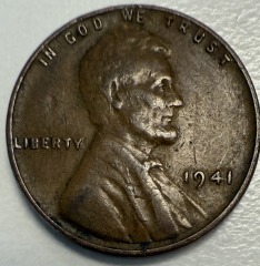 1941 Lincoln Wheat Cent \u2013 Vintage Copper Penny