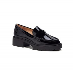 2167Y3 | COACH Leah Loafer | W\/9 | BLACK\/PATENT LEATHER