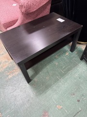 Black Coffee Table w\/shelf