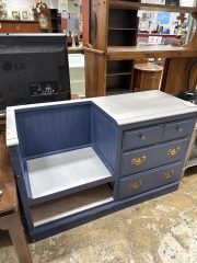 Blue Entryway Storage
