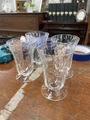 Small Parfait Geometric Floral Glassware