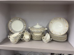 A.G.R Crown Ducal Porcelain Dishware (Set of 45)