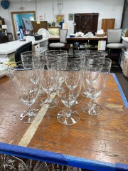 Crystal Silver Rim Tall Glass (Set of 8)