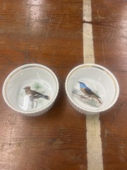 Vintage Louis Lourioux Le Faune Fireproof Porcelian Ramekins (Set of 2)