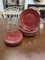 Red Home Trends Dishware (Set of 10)
