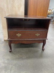 Wood Telephone Table  (Top Not Attached)