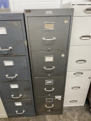 Berger Grey Four Drawer Filing Cabinet