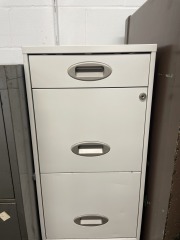 White Three Drawer Filing Cabinet