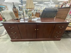 Cherry Finish Office Credenza