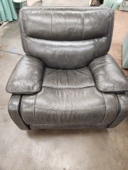 Leather Power Rocker Recliner