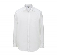 2180P5 | EDWARDS Batiste Dress Shirt | M | WHITE