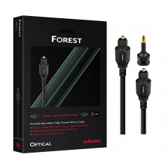 2190O5 | AUDIOQUEST 3m Forest Optical Toslink Fiber-Optic Cable + Mini-Adaptor
