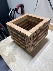 Custom Made Small Teakwood Planter