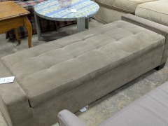 Mithell Gold Crate & Barrel Storage Ottoman