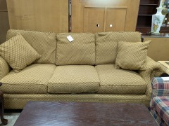 Gold Pattern 3 Cushion Sofa
