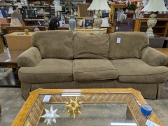 Broyhill Brown 3 Cushion Sofa