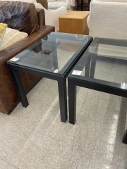 Glass Top Side table