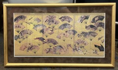 Organic Fan Gold Framed Art