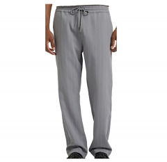 2203P6 | PACSUN Charcoal Pinstripe Liam Straight Trousers | SMALL | CHARCOAL