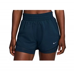 2204P6 | NIKE Women's One Dri-FIT High-Waisted 3'' 2-in-1 Shorts | SMALL | NAVY