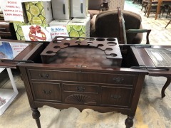 Dark Wood bar cabinet
