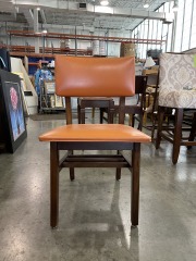 Orange Vinyl Chair
