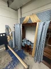 Fit for a Queen Bed Canopy and Drapes