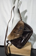 Patricia Nash with Real Rabbit Fur Purse