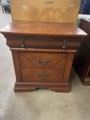 Wood Hidden Drawer Nightstand