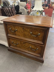 Thomasville Wood Lateral Two-Drawer Filing Cabinet