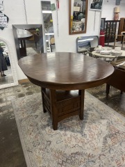 Mission-Style Two-Tier Hightop Table
