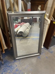 Silver Framed Mirror (24x36)