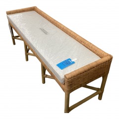 Universal Shaw Pull Up Wicker Bench