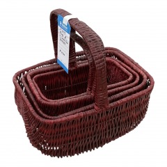 Stack of 4 Red Baskets