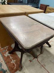 Antique Eastlake Table with Pink Marble Top