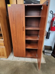 Cherry Finish Supply Cabinet